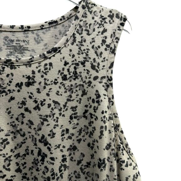 Lane Bryant Animal Print Peplum Tank Top Size 18/20 - Picture 2 of 6